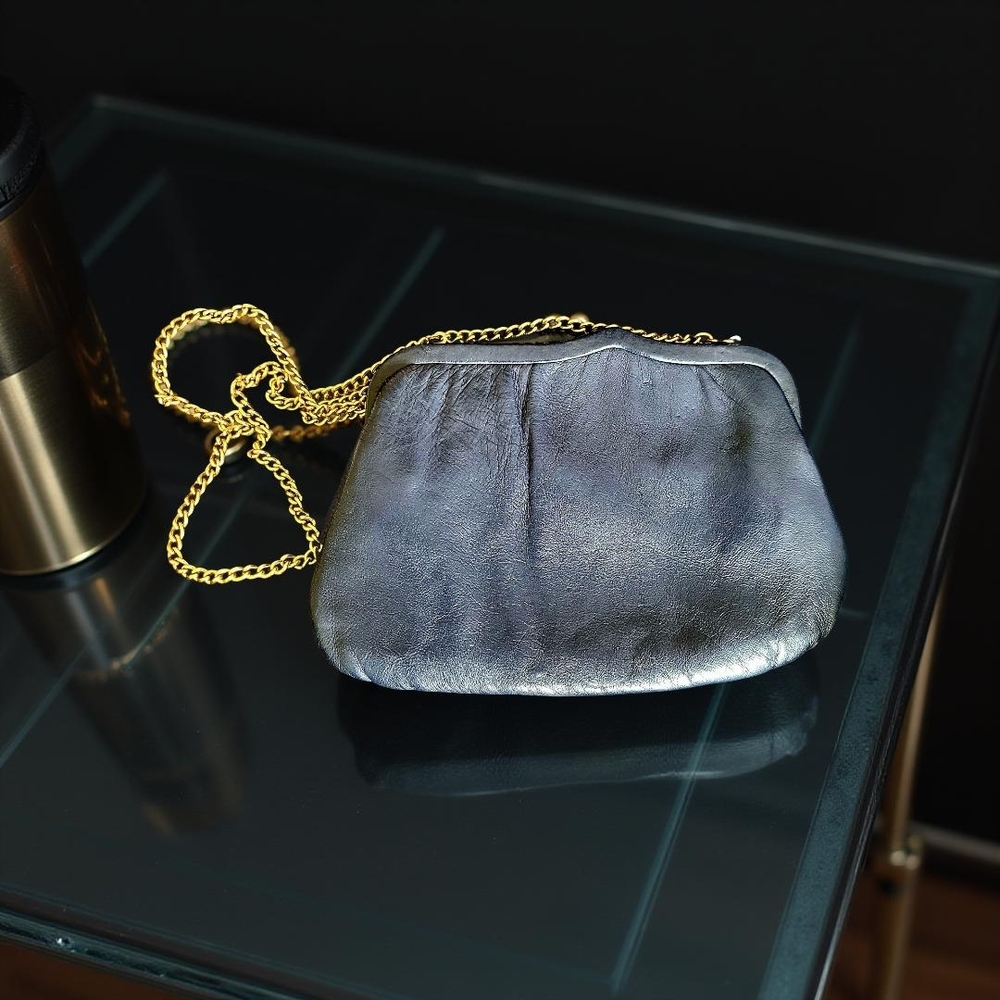 Vintage Clutch with Gold Chain